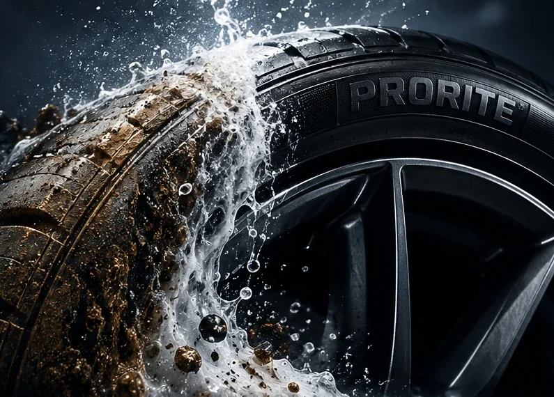 BLACKRESET professional tyre-cleaning application visual